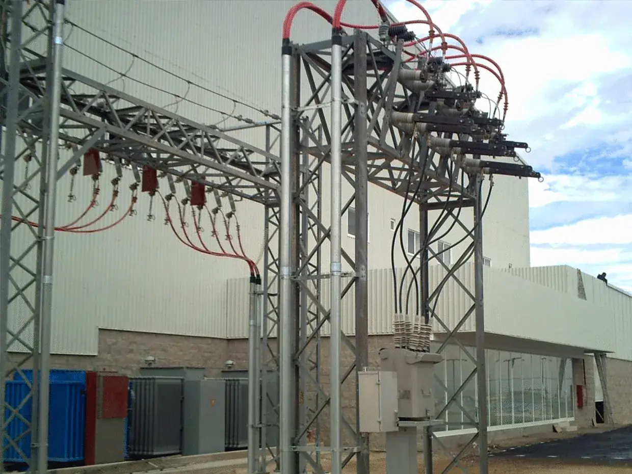 Subestación eléctrica de un proyecto industrial