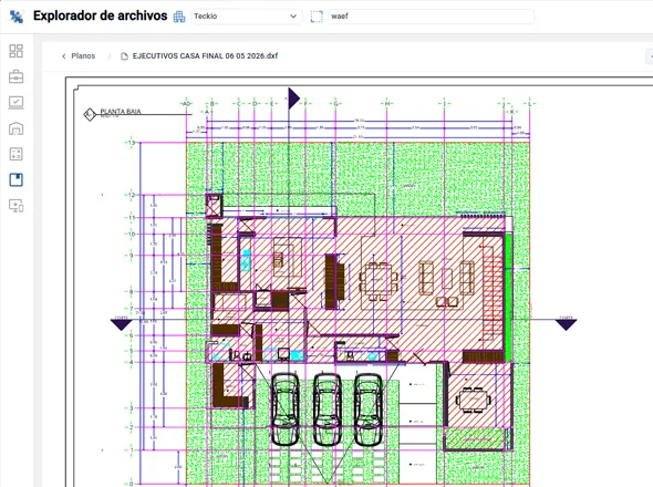 Visor de planos DWG y PDF directo en el navegador para constructoras