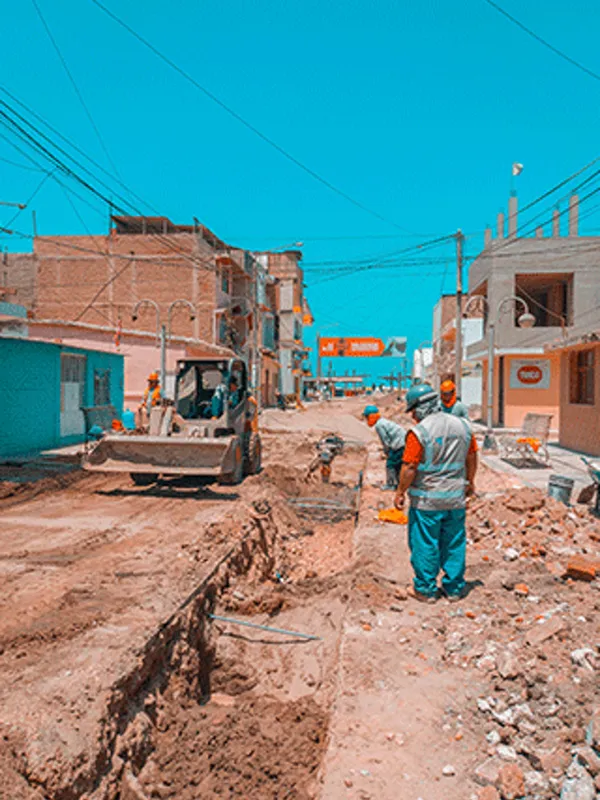 Obra vial urbana — sector obra pública